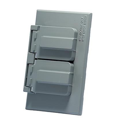 Placa Intemperie Duplex Metal 1C-DH