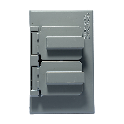 Placa Intemperie Duplex Metal 1C-DH