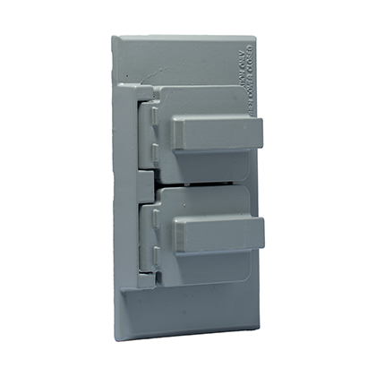 Placa Intemperie Duplex Metal 1C-DH